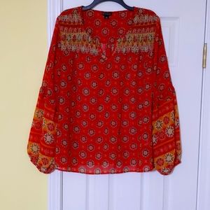 (NWOT)New Directions pull over Blouse large
